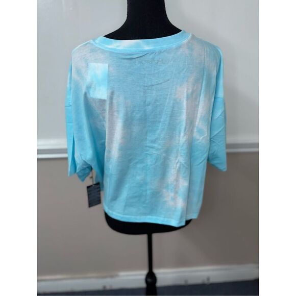 NWT Polaroid Forever 21 Tie Dye Plus Size Cropped Short Sleeve Tee Size 1X - Picture 3 of 6